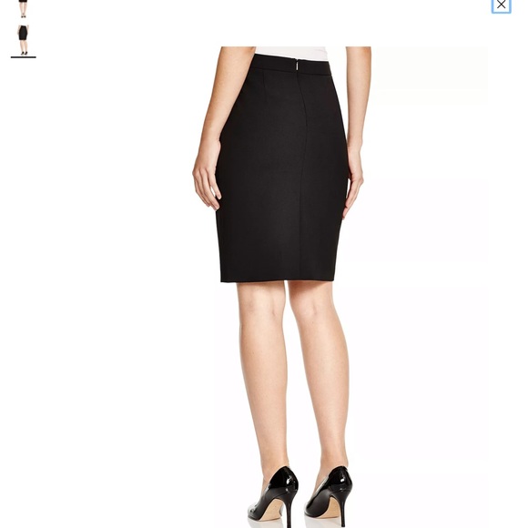 BOSS Hugo Boss Black Pencil Skirt Sz 8 EUC - Picture 2 of 13